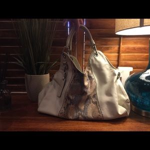 Plinio Visona handbag with snakeskin gently used